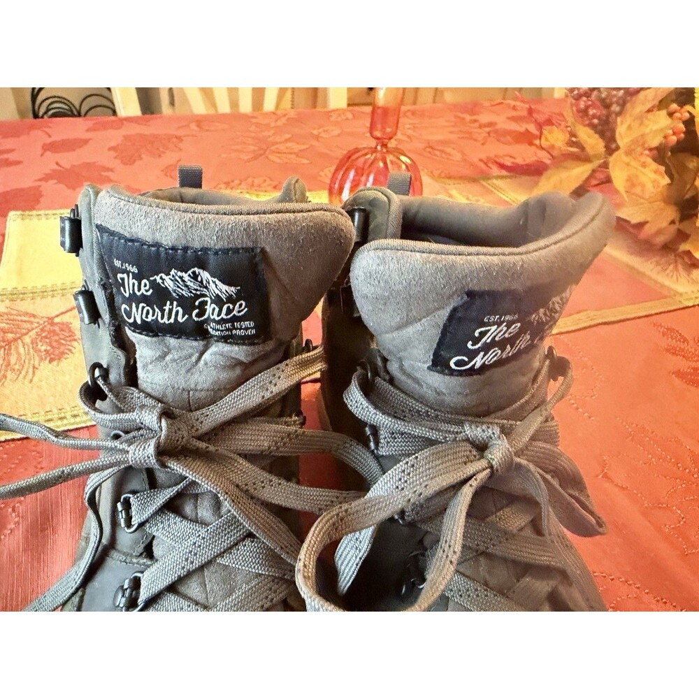 The North Face Back To Berkeley Redux Leather Hiking Boots Mens 10 Army Grn Camo - Picture 2 of 9